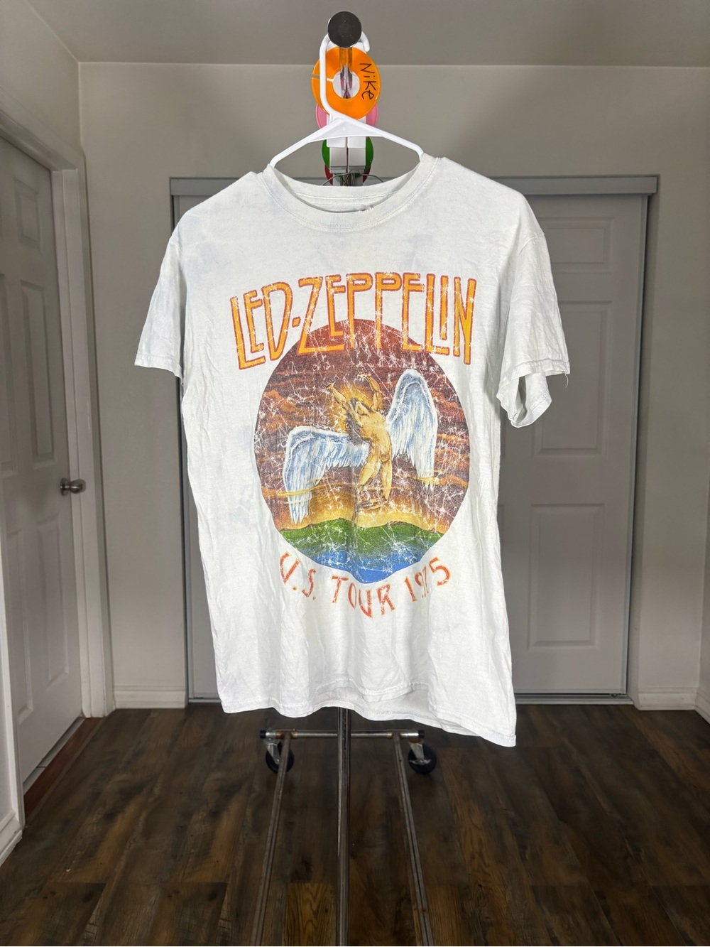Led Zeppelin White Graphic Tour T-Shirt
